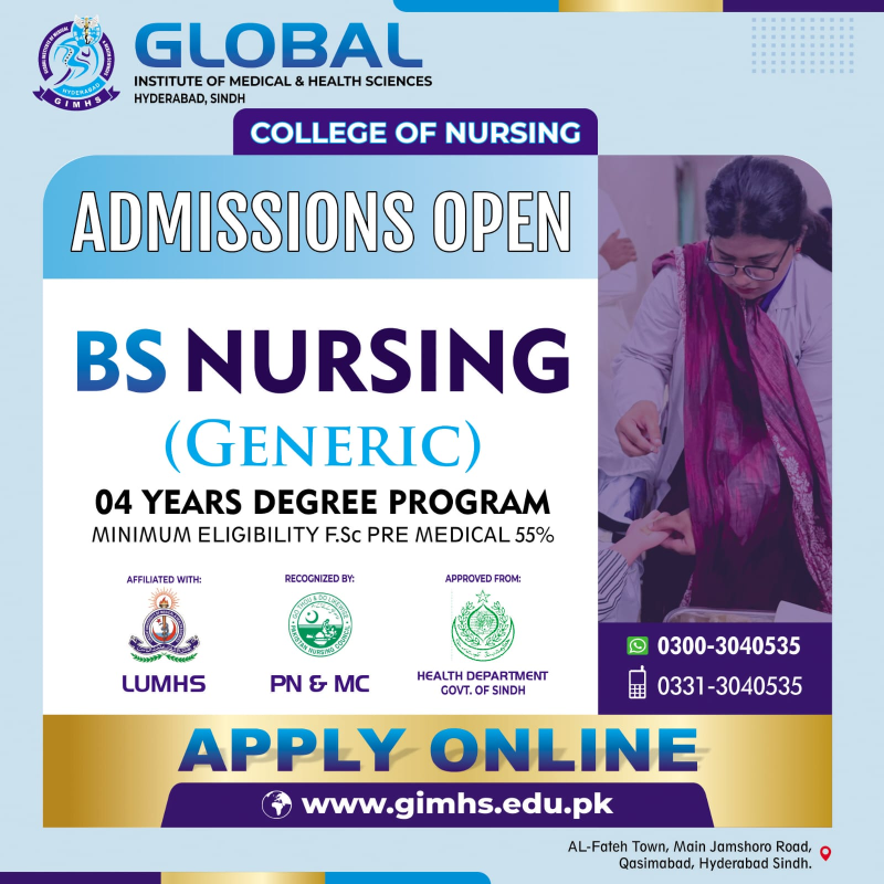 BS Nursing Admission Open 2026